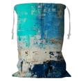 thumbnail image 1 of ABPHQTO Turquoise And Blue Abstract Art Painting Storage Basket Laundry Bag with Drawstring 24x32 Inch, 1 of 3