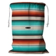 thumbnail image 1 of ABPHQTO Turquoise Storage Basket Laundry Bag with Drawstring 18x24 Inch, 1 of 3