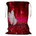 thumbnail image 1 of ABPHQTO Two Wicker Hearts Red Sparkle Glitter Storage Basket Laundry Bag with Drawstring 24x32 Inch, 1 of 3