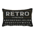 thumbnail image 1 of ABPHQTO Typeset Distressed Overlay Texture Pillow Case Pillow Cover Pillow Protector Two Sides For Couch Bed 20x30 Inch, 1 of 1