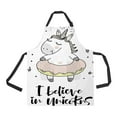 thumbnail image 1 of ABPHQTO Unicorn Apron Home Kitchen Apron with Pockets, 1 of 1