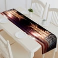 thumbnail image 1 of ABPHQTO United States Of America Usa Flag Fireworks 4Th Of July Table Runner Placemat Tablecloth For Home Decor 16x72 Inch, 1 of 1