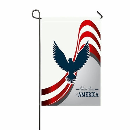 ABPHQTO Usa Over White Home Outdoor Garden Flag House Banner Size 12x18 Inch