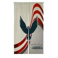 thumbnail image 1 of ABPHQTO Usa Over White Japanese Noren Curtain Doorway Door Window Treatment Curtains Cotton Linen Curtain 85x150 cm, 1 of 1