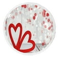 thumbnail image 1 of ABPHQTO Valentine Day Hearts On White Wooden Round Beach Blanket with Tassels Beach Throw Towel Yoga Mat Picnic Blanket, 1 of 1