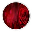 thumbnail image 1 of ABPHQTO Valentine Invitation Hearts Red Roses Round Beach Blanket with Tassels Beach Throw Towel Yoga Mat Picnic Blanket, 1 of 1