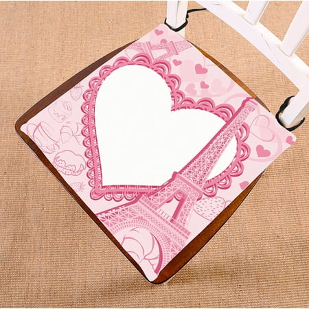 ABPHQTO Valentine'S Day Chair Pad Seat Cushion Chair Cushion Floor Cushion Two Sides Printing 16x16 Inch