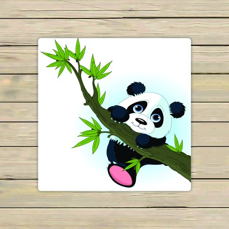ABPHQTO Very Cute Giant Panda Climbing Tree Towels,Beach Bath Pool Sprot Travel Hand Spa Towel 13x13 Inch