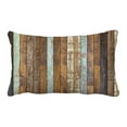 thumbnail image 1 of ABPHQTO Vintage Aged Wooden Coarse Texture Pillow Case Pillow Cover Pillow Protector Two Sides For Couch Bed 20x30 Inch, 1 of 1
