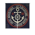 thumbnail image 1 of ABPHQTO Vintage Anchor Typography For T Shirt Japanese Noren Curtain Doorway Door Window Treatment Curtains Cotton Linen Curtain 85x90 cm, 1 of 1