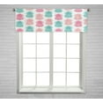 thumbnail image 1 of ABPHQTO Vintage Cartoon Colorful Pineapple Window Curtain Valance Rod Pocke 54x18 Inch, 1 of 1