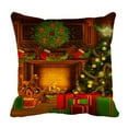 thumbnail image 1 of ABPHQTO Vintage Christmas Tree Gift Box Rocking Horse Pillow Case Pillow Cover Pillow Protector Two Sides For Couch Bed 20x20 Inch, 1 of 1
