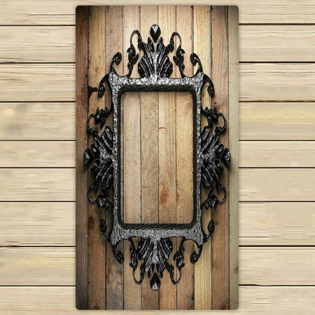 ABPHQTO Vintage Iron Frame On The Wall Towels Beach Bath Pool Sprot Travel Hand Spa Towel 30x56 Inch
