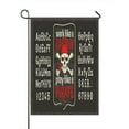 thumbnail image 1 of ABPHQTO Vintage Latin Alphabet Of Letters Numbers Pirate Skull Home Outdoor Garden Flag House Banner Size 28x40 Inch, 1 of 1