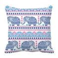 thumbnail image 1 of ABPHQTO Vintage Lotus Ethnic Elephant African Tribal Ornament Pillow Case Pillow Cover Pillow Protector Two Sides For Couch Bed 16x16 Inch, 1 of 1