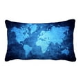 thumbnail image 1 of ABPHQTO Vintage World Map Pillow Case Pillow Cover Pillow Protector Two Sides For Couch Bed 20x30 Inch, 1 of 1