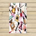 thumbnail image 1 of ABPHQTO Watercolor Cartoon Cosmetics Perfumes Towels,Beach Bath Pool Sprot Travel Hand Spa Towel 16x28 Inch, 1 of 1