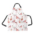 thumbnail image 1 of ABPHQTO Watercolor Flamingo Apron Home Kitchen Apron with Pockets, 1 of 1