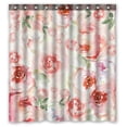 thumbnail image 1 of ABPHQTO Watercolor Flower Floral Waterproof Polyester Shower Curtain and Hooks For Home Decor 66x72 Inch, 1 of 1