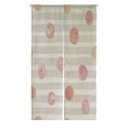 thumbnail image 1 of ABPHQTO Watercolor Stroke Pattern With Pink Glittering Textured Circles Japanese Noren Curtain Doorway Door Window Treatment Curtains Cotton Linen Curtain 85x150 cm, 1 of 1