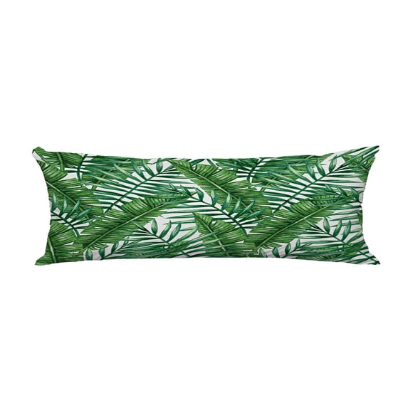 ABPHQTO Watercolor Tropical Palm Leaves Body Pillow Covers Pillow Case Protector Pillowcase 20x60 Inch