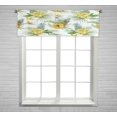 thumbnail image 1 of ABPHQTO Watercolor Tropical Retro Anas Yellow Flowers Window Curtain Valance Rod Pocke 54x18 Inch, 1 of 1