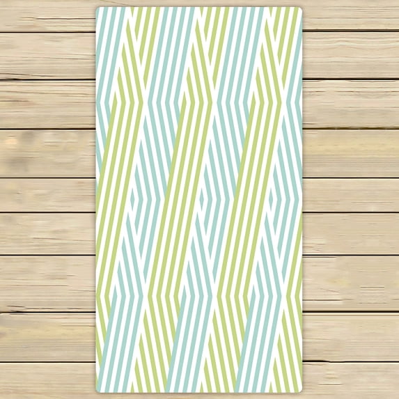 ABPHQTO Wave Stripe Towels Beach Bath Pool Sprot Travel Hand Spa Towel 30x56 Inch