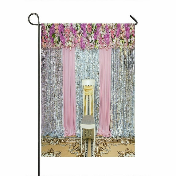 ABPHQTO Wedding Flowers Home Outdoor Garden Flag House Banner Size 28x40 Inch