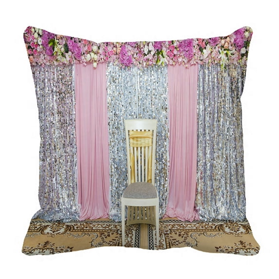 ABPHQTO Wedding Flowers Pillow Case Pillow Cover Pillow Protector Two Sides For Couch Bed 20x20 Inch