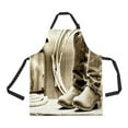 thumbnail image 1 of ABPHQTO West Cowboy Leather Rancher Boots Spurs Wood Barn Apron Home Kitchen Apron with Pockets, 1 of 1