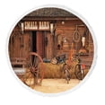 thumbnail image 1 of ABPHQTO Western Style Cowboy Home Round Beach Blanket with Tassels Beach Throw Towel Yoga Mat Picnic Blanket, 1 of 1