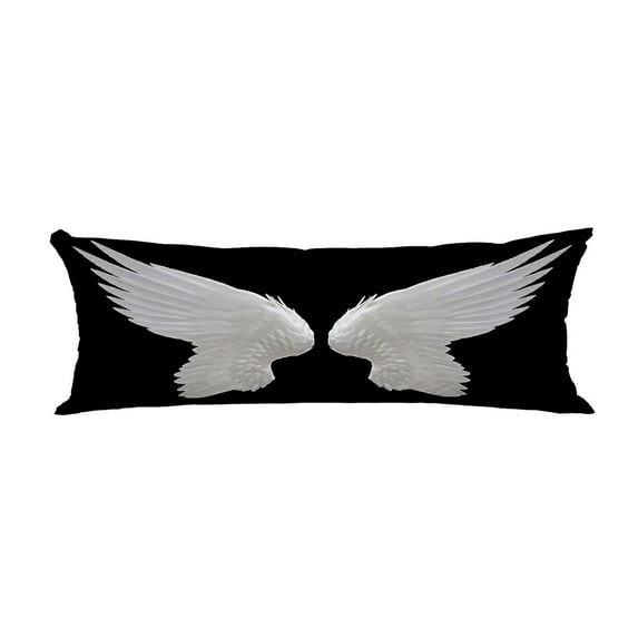 ABPHQTO White Angel Wing Body Pillow Covers Pillow Case Protector Pillowcase 20x60 Inch
