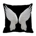 thumbnail image 1 of ABPHQTO White Angel Wing Pillow Case Pillow Cover Pillow Protector Two Sides For Couch Bed 18x18 Inch, 1 of 1