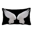 thumbnail image 1 of ABPHQTO White Angel Wing Pillow Case Pillow Cover Pillow Protector Two Sides For Couch Bed 20x30 Inch, 1 of 1
