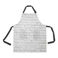 thumbnail image 1 of ABPHQTO White Brick Wall Apron Home Kitchen Apron with Pockets, 1 of 1