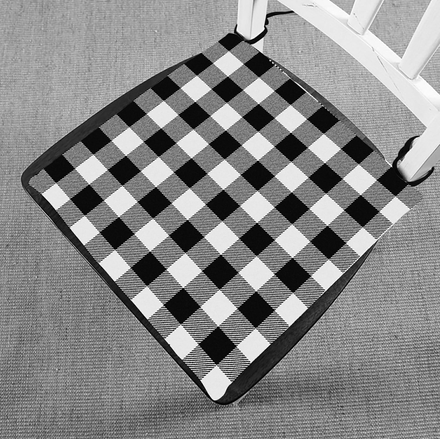 ABPHQTO White Buffalo Plaid Chair Pad Seat Cushion Chair Cushion Floor