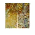 thumbnail image 1 of ABPHQTO White Flowers Green Leaves Yellow Brown Vintage Painting Flowers Blur Japanese Noren Curtain Doorway Door Window Treatment Curtains Cotton Linen Curtain 85x120 cm, 1 of 1