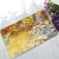 thumbnail image 1 of ABPHQTO White Flowers Green Leaves Yellow Brown Vintage Painting Flowers Blur Doormat Entrance Rug Area Rug Floor Mat Home Decor 30x18 Inch, 1 of 1