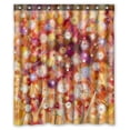 thumbnail image 1 of ABPHQTO White Yellow Red Flowers Yellow Brown Spring Waterproof Polyester Shower Curtain and Hooks For Home Decor 60x72 Inch, 1 of 1