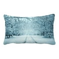 thumbnail image 1 of ABPHQTO Winter Landscape Pillow Case Pillow Cover Pillow Protector Two Sides For Couch Bed 20x30 Inch, 1 of 1