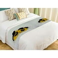 thumbnail image 1 of ABPHQTO Winter Season Fresh Real Flowers Bed Runner Bedding Scarf Bed Decoration 20x95 inch, 1 of 1