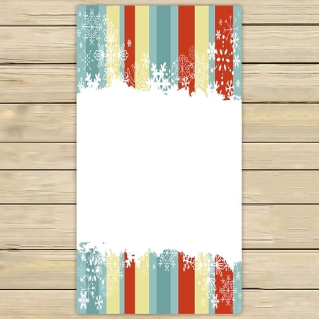ABPHQTO Winter Snowflakes And Empty Place Towels Beach Bath Pool Sprot Travel Hand Spa Towel 30x56 Inch