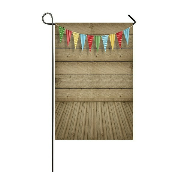 ABPHQTO Wood S Flags Copy Space Home Outdoor Garden Flag House Banner Size 12x18 Inch