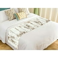 thumbnail image 1 of ABPHQTO Wooden Texture Top View Bed Runner Bedding Scarf Bed Decoration 20x95 inch, 1 of 1