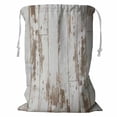 thumbnail image 1 of ABPHQTO Wooden Texture Top View Storage Basket Laundry Bag with Drawstring 24x32 Inch, 1 of 3