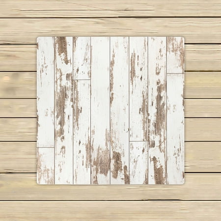ABPHQTO Wooden Texture Top View Towels,Beach Bath Pool Sprot Travel Hand Spa Towel 13x13 Inch
