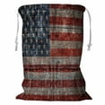 thumbnail image 1 of ABPHQTO Wooden Usa Flag Storage Basket Laundry Bag with Drawstring 24x32 Inch, 1 of 3
