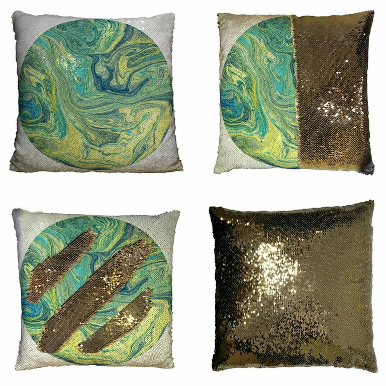 Sequin pillow sale walmart