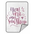 thumbnail image 1 of ABPHQTO You Are My Sunshine Fleece Blanket Fleece Back Throw Blanket 58x80 Inch, 1 of 1
