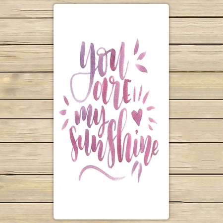 ABPHQTO You Are My Sunshine Towels Beach Bath Pool Sprot Travel Hand Spa Towel 30x56 Inch